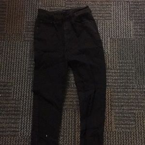 High waisted skinny jeans